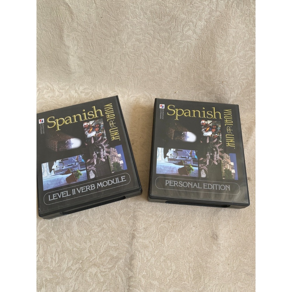 Visual Link Spanish Personal Edition Level II Verb Module Course CDs INCOMPLETE